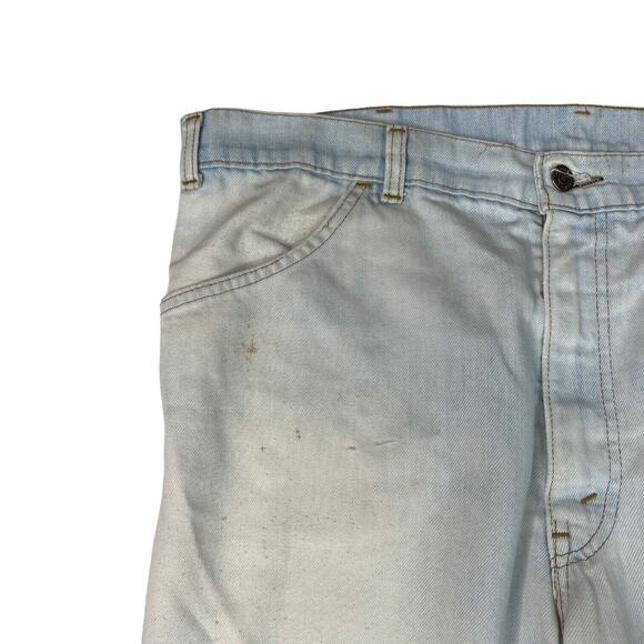 Levi’s VTG 70s High Rise Slim Straight Jeans Orange Tab FLAW Light Wash 12/14 - Picture 3 of 10